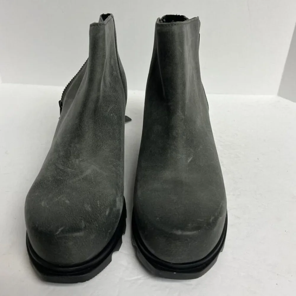 Sorel Women's Joan Of Arctic Wedge III Zip Boot Gray, Size 7.5 Wide